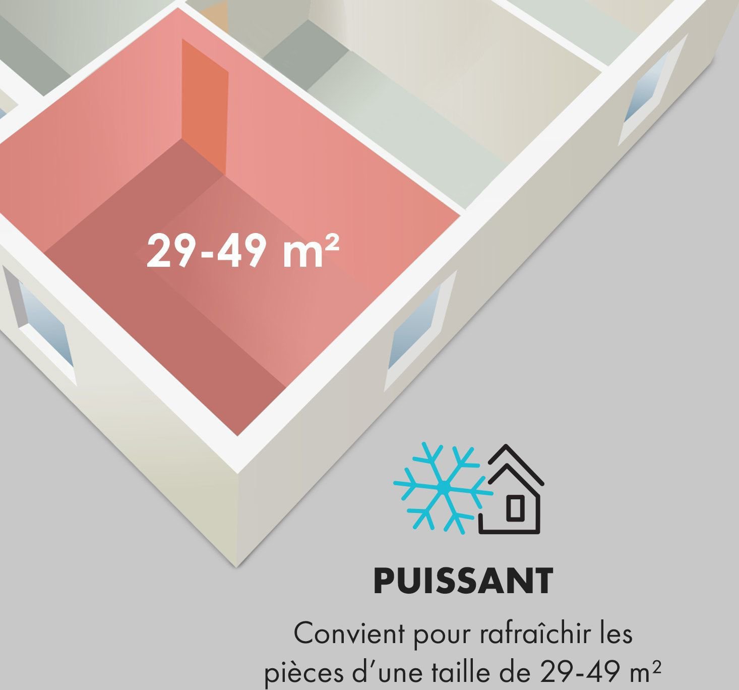Climatiseur mobile Klarstein Kraftwerk Smart 10K Blanc — Wifi, 10000 BTU – Image 5
