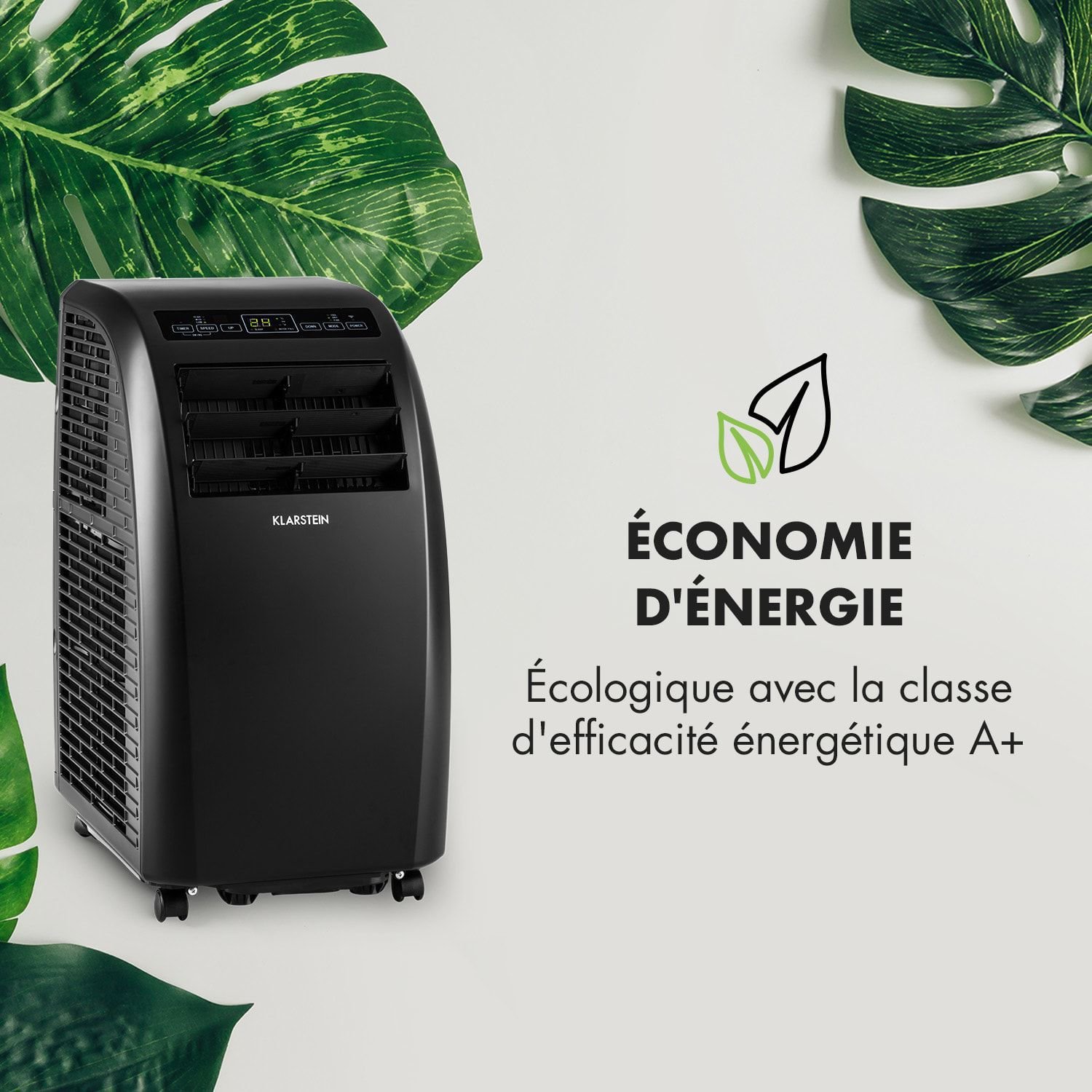 Climatiseur mobile Klarstein Metrobreeze Rom 10 Noir — 10000 BTU, design – Image 8