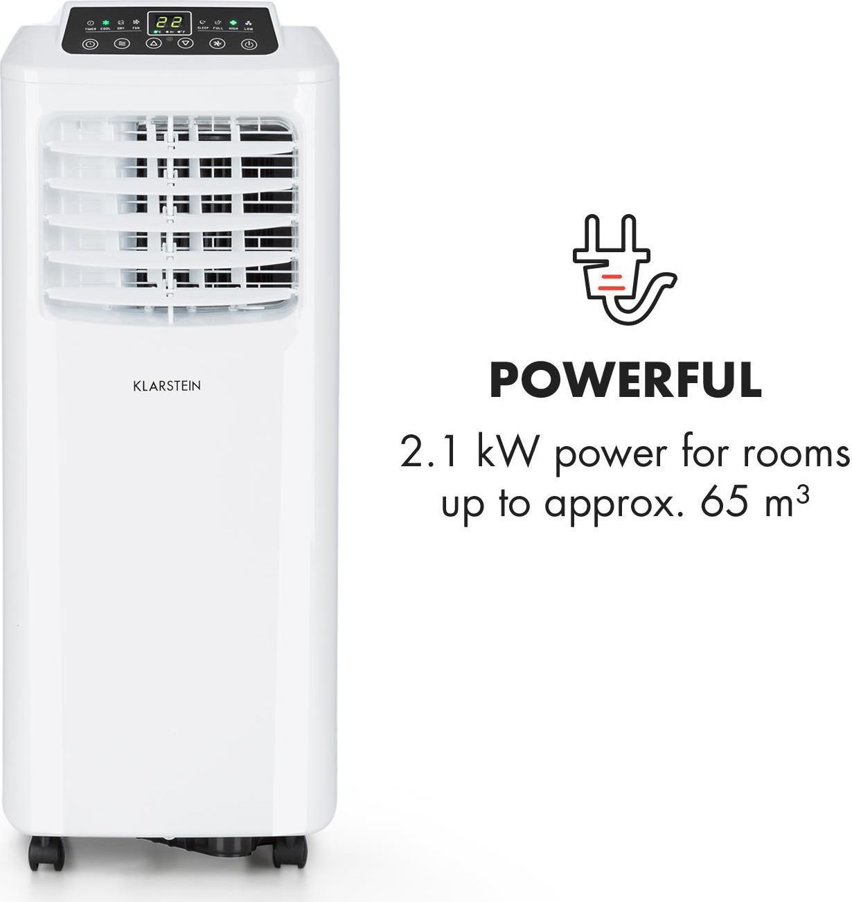 Climatiseur mobile Klarstein Pure Blizzard 7000 BTU — compact et silencieux – Image 4